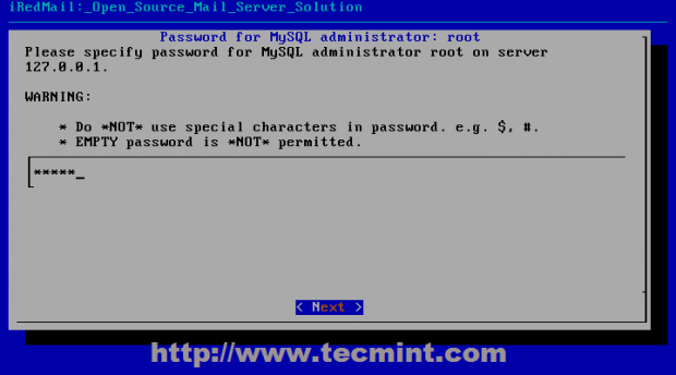 Set MySQL Administrative Password
