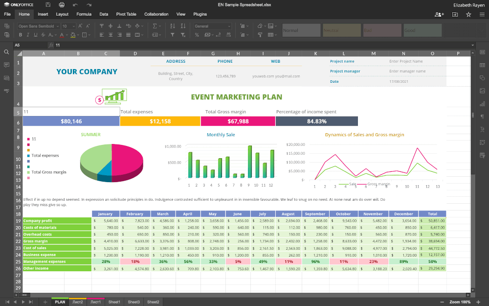 ONLYOFFICE Spreadsheet Editor