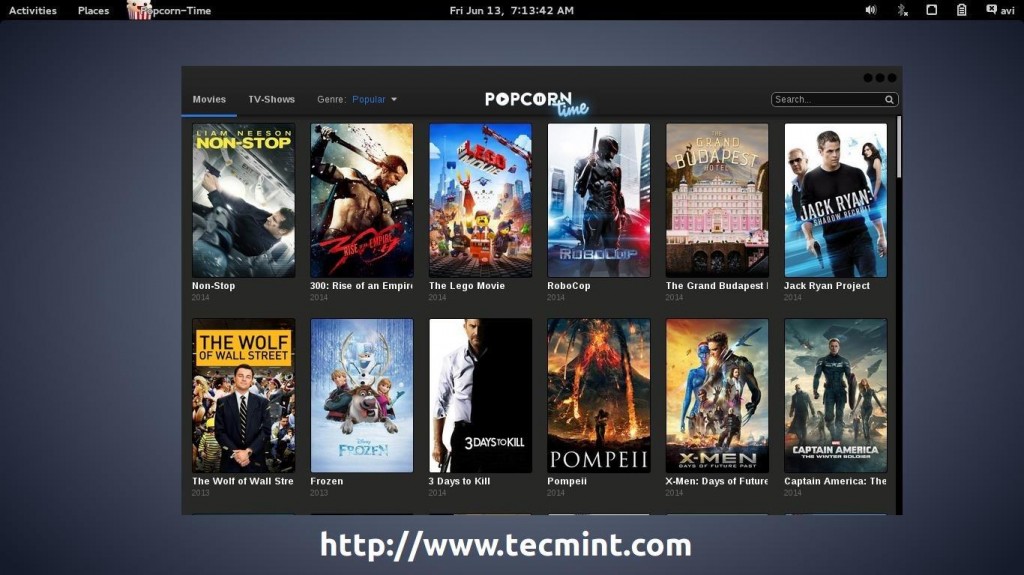 Watch Favorite Movies/TV Shows Online Using "Popcorn Time" in Your