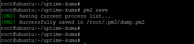 Save PM2 in Linux
