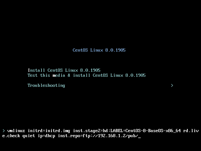 Add Network Sources in Boot Menu
