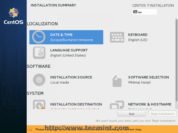 Select Date & Time and Location