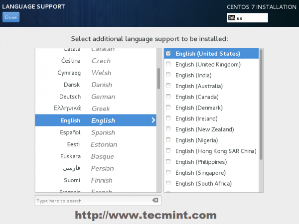 Select English Language