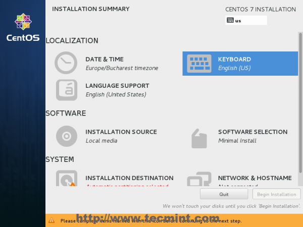 Choose Keyboard Layout