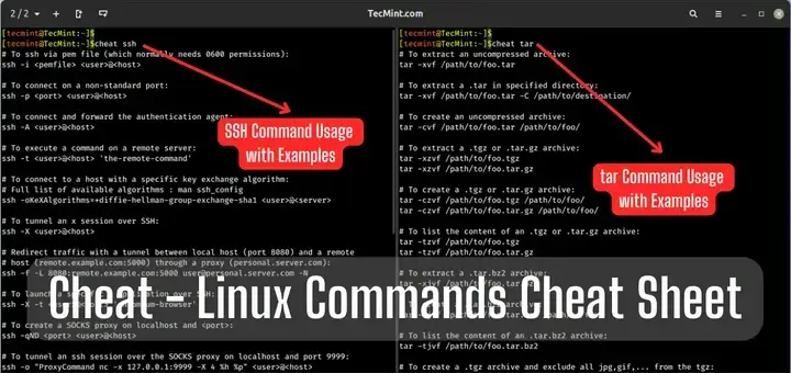 Cheat Linux Commands Cheat Sheet