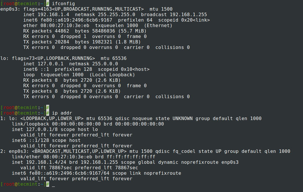 Verificați Numele Interfeței De Rețea