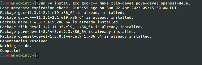 Install GCC and C++ Compiler