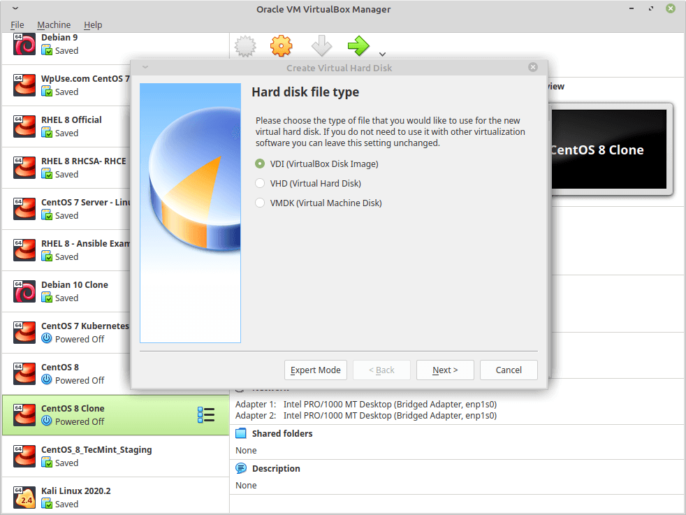 Set Hard Disk Type for Virtual Machine