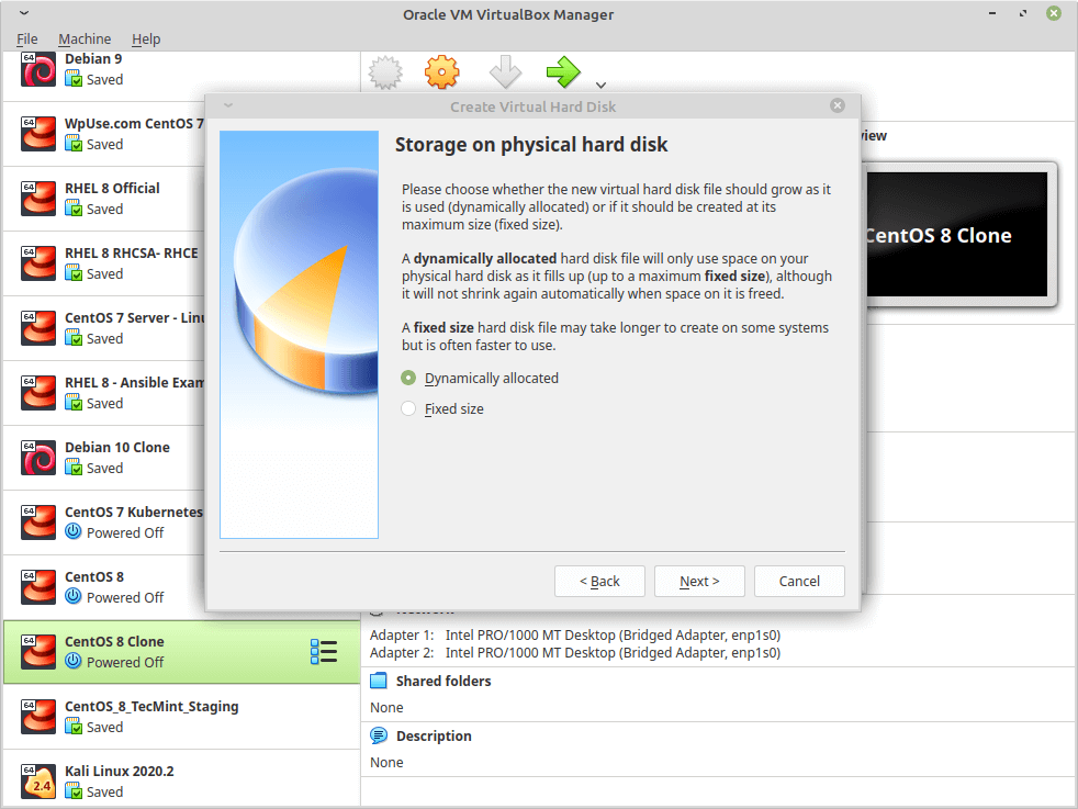 Set Storage for Virtual Machine