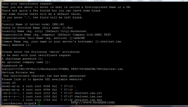 Apache SSL Pairs