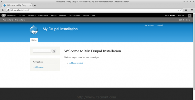 Drupal Front Site View