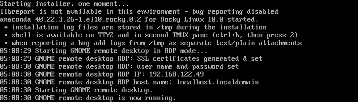 Get the RDP Connection Details from the Console