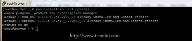Install SSL Module in CentOS