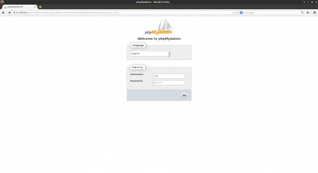 PhpMyAdmin Web Access