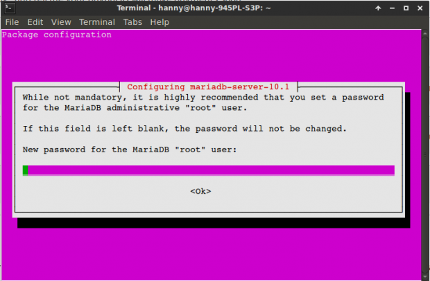 Set MySQL Password in Ubuntu
