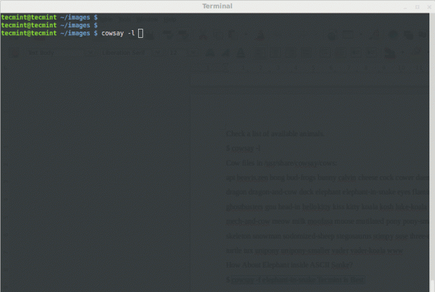 Install cowsay in Linux