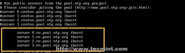 Configure NTP Server in CentOS