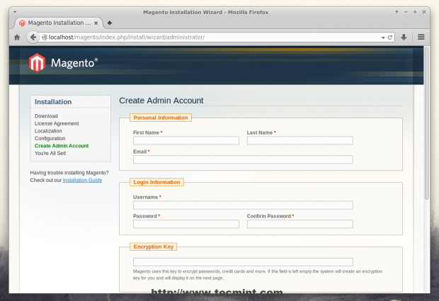 Create Magento Admin