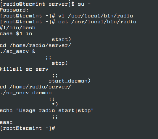 Create Shoutcast Execute File