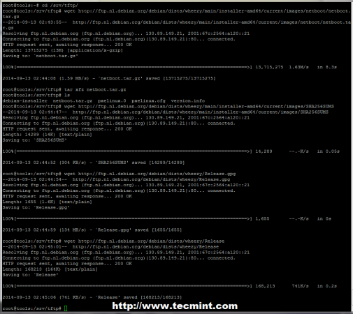 Download Debian NetBoot Files