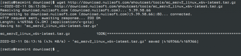 How to Install SHOUTCast Radio Server (Online Media Streaming) on Linux