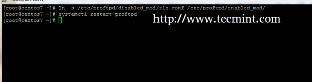 Enable TLS on Proftpd 