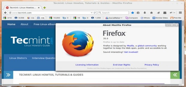 Install Firefox 35 in Linux