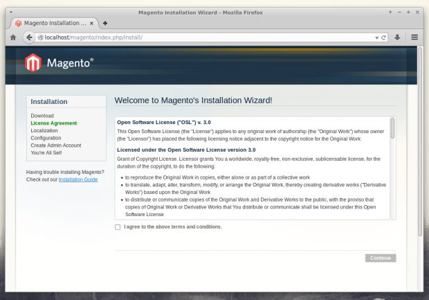Magento Installation Wizard