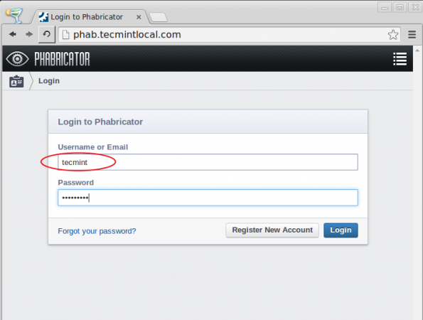 Phabricator Login