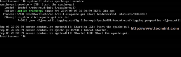 Start ApacheGUI Service