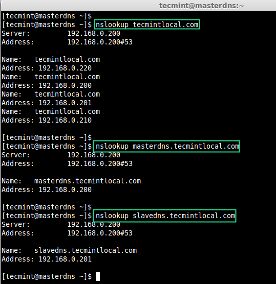 Test DNS Zones