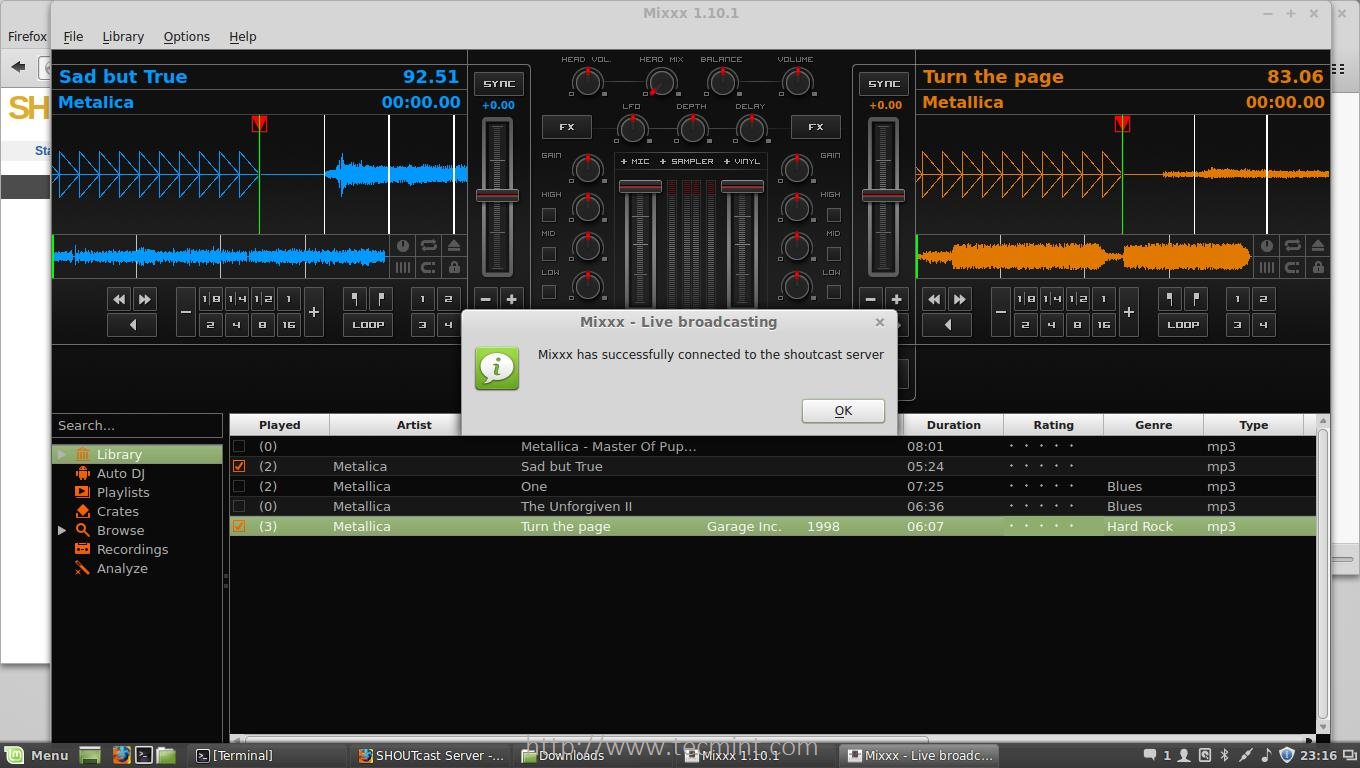 Online Music Streaming with Winamp Player and Mixxx DJ ...