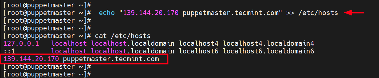 Add Hostname to /etc/hosts File