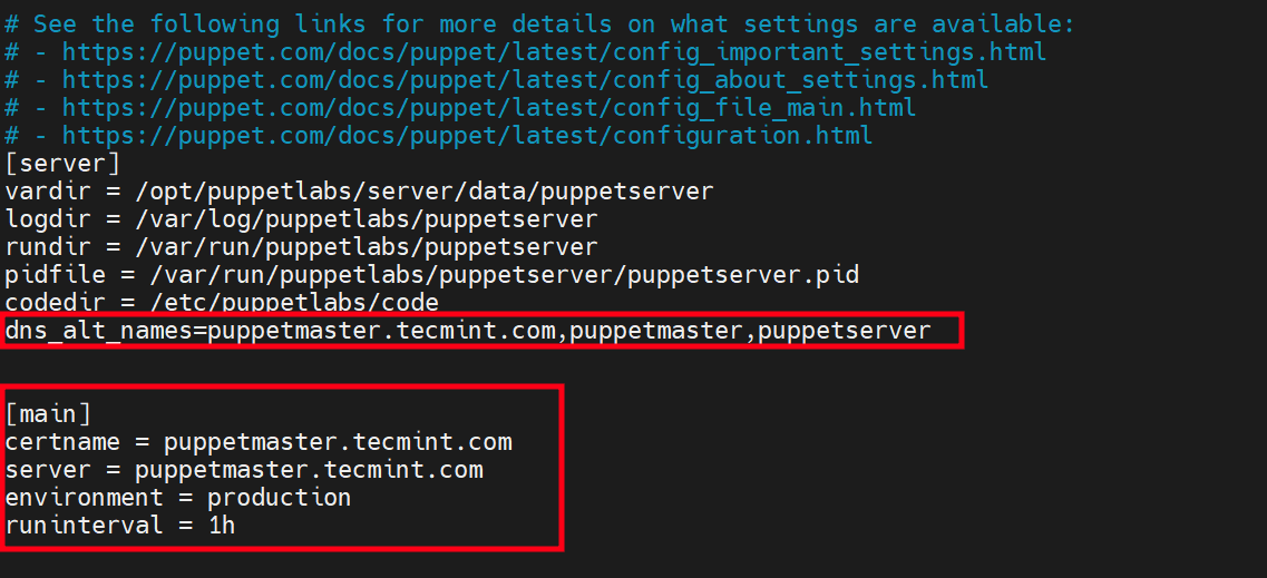 Configure Puppet Master Server