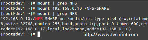  Montar recurso compartido NFS en Linux 