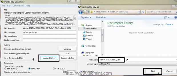 Save SSH Public Key