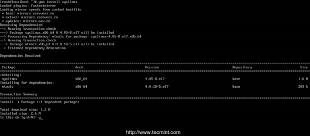 Install Syslinux Bootloaders in CentOS