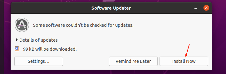 Instalar actualizaciones de Ubuntu