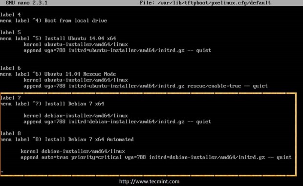 Agregar Debian a PXE Boot