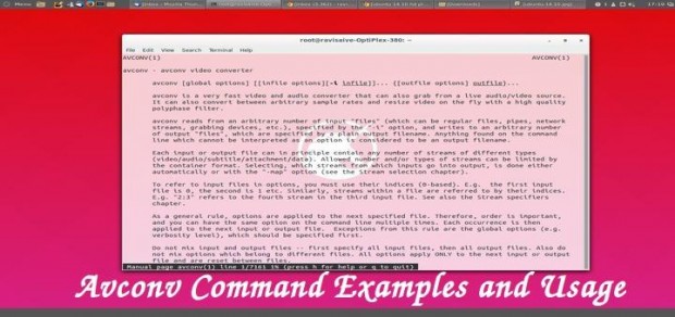 Avconv Command Usage