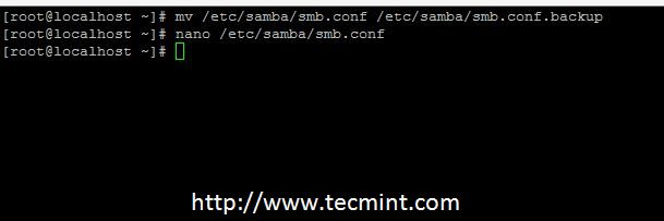 Backup Samba Configuration