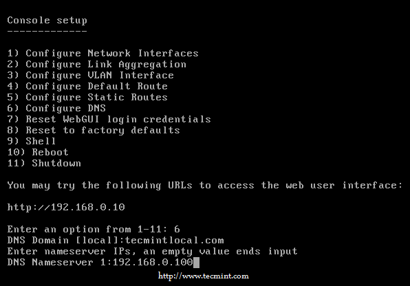 Configure FreeNAS DNS