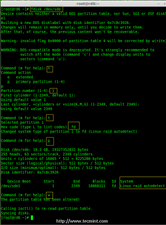 Create sde Partition