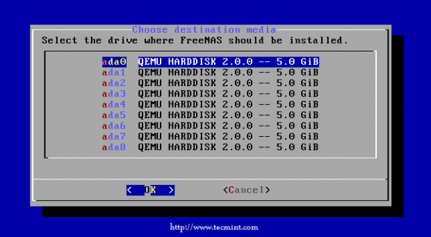 FreeNAS Install Drive