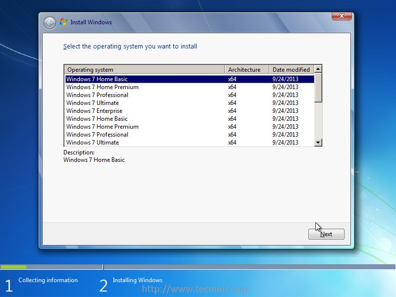 come utilizzare il metodo pxe server in Windows 7