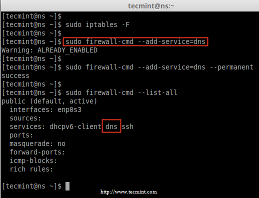 Add DNS to Firewalld