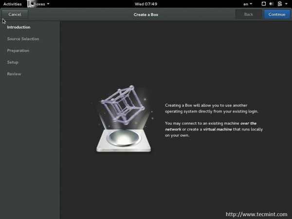 Fedora Boxes to Create VM's