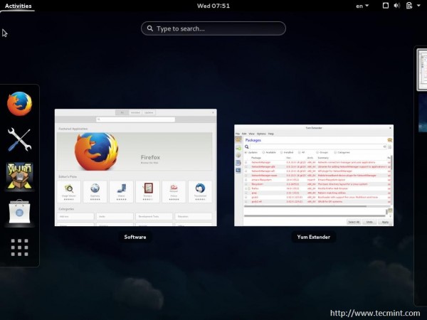 Fedora Window Tabs