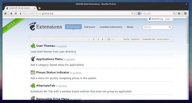 Gnome Extensions