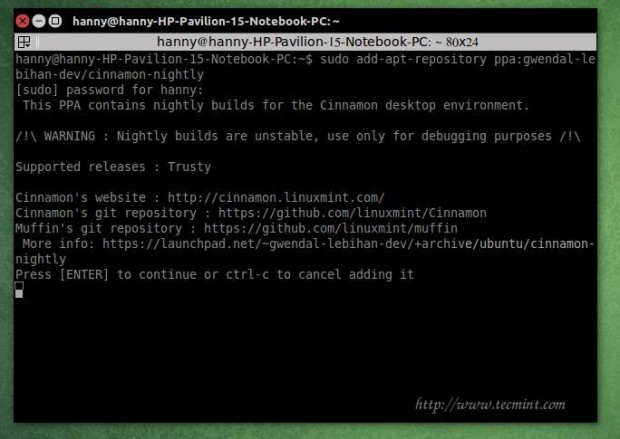 Install Cinnamon Desktop in Ubuntu